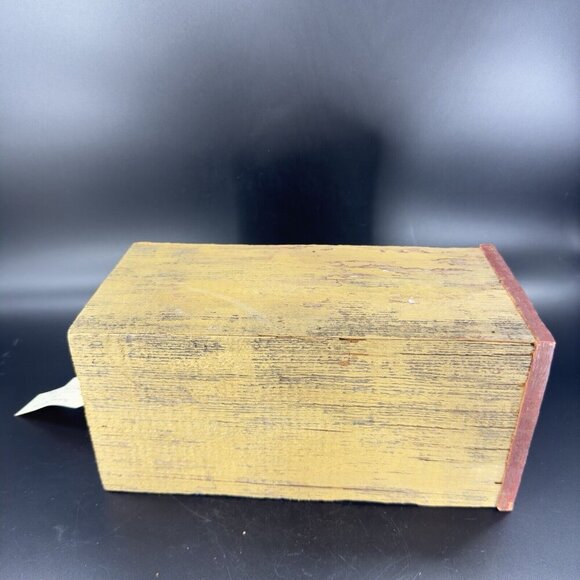 Eric Erf Primitive Barn Wood Vase Vessel Vintage Decor Hand Made Reclaimed VTG - Picture 9 of 15